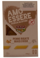 Tre Mulini AMO Essere Penne Rigate Mais e Riso 500g senza Glutine  Gluten freie  Penne Rigate aus Mais und Reis Nudeln.