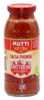 Mutti Salsa Pronto con un segreto….Datterini 400g    Zubereitung fr Tomatensauce mit Datteltomaten.
