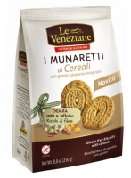 Le Veneziane I Munaretti ai Cereali con grano Saraceno integrale 250g Se Backware Kekse mit Buchweizen. Glutenfrei Laktosefrei ohne Eier.